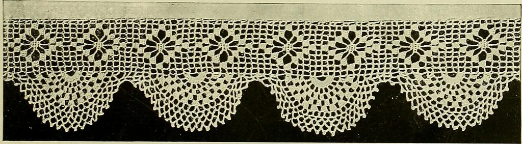 An illustration from Old and new designs in crochet work, 1900, leaf 18