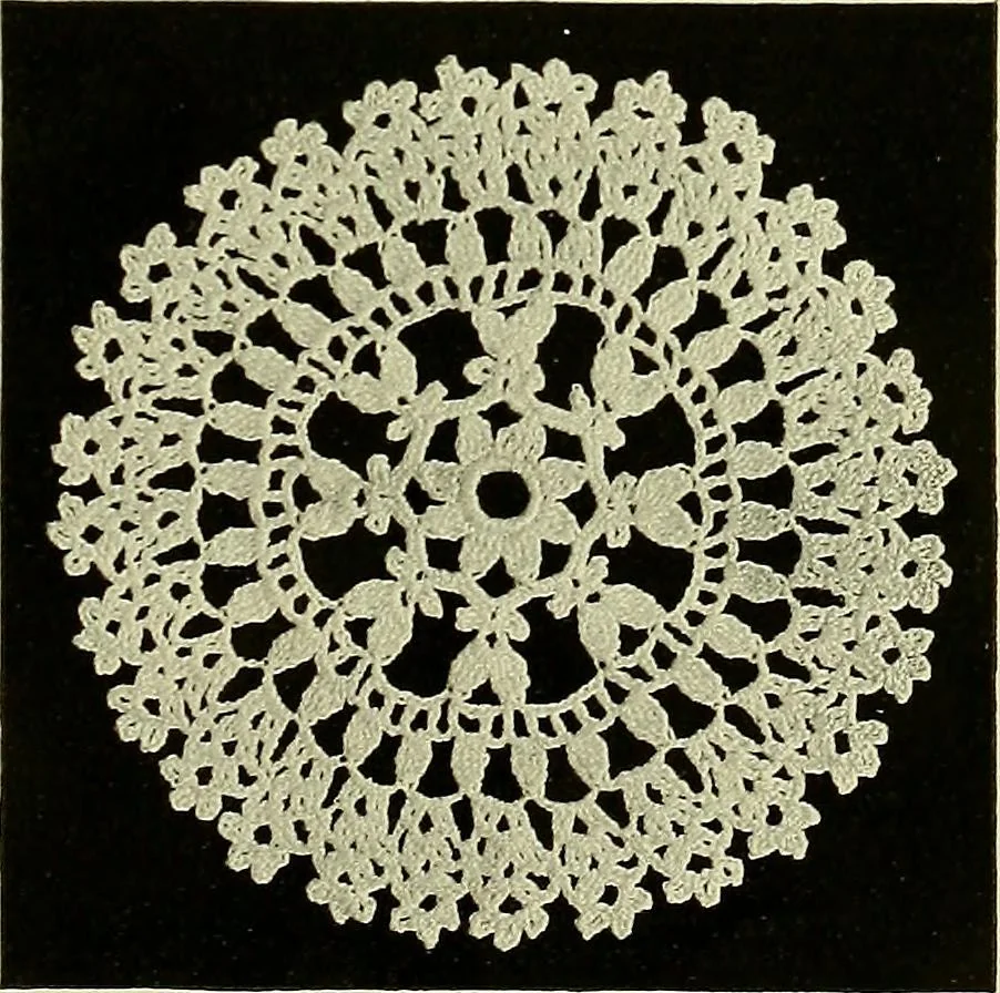 An illustration from Old and new designs in crochet work, 1900, leaf 22