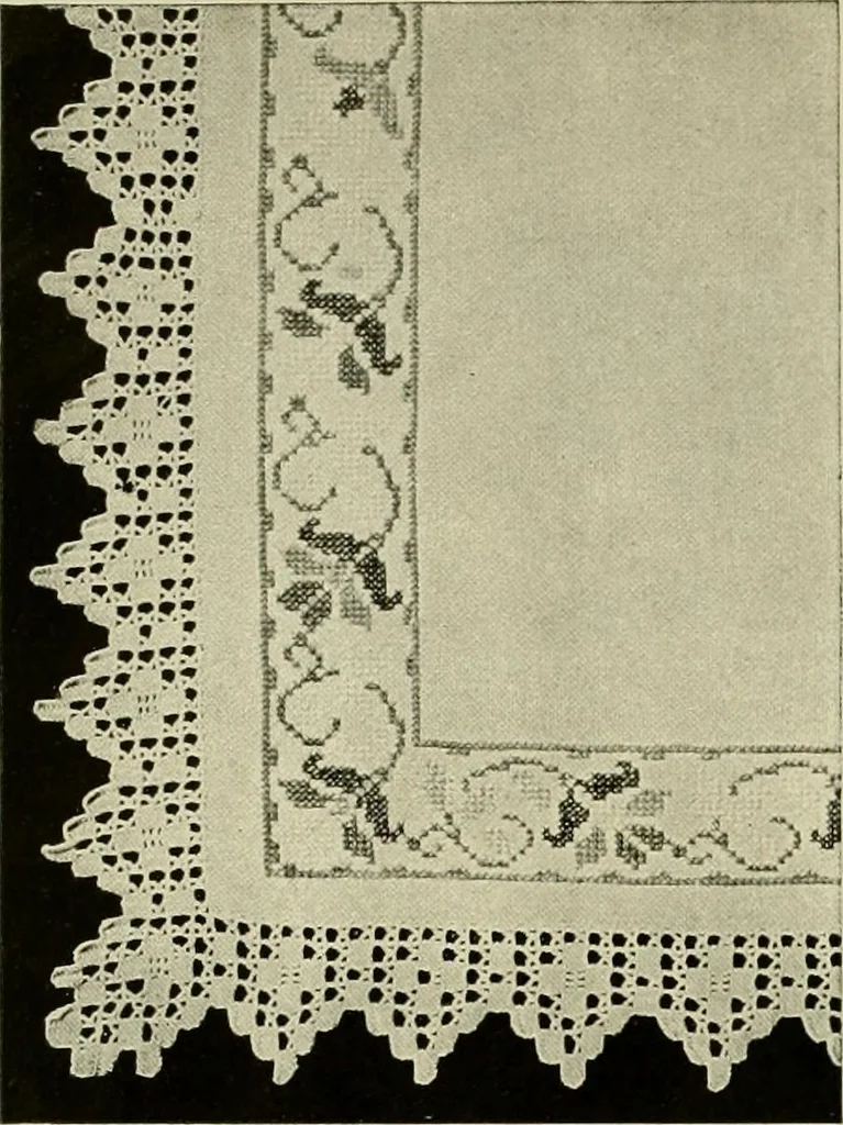 An illustration from Old and new designs in crochet work, 1900, leaf 31