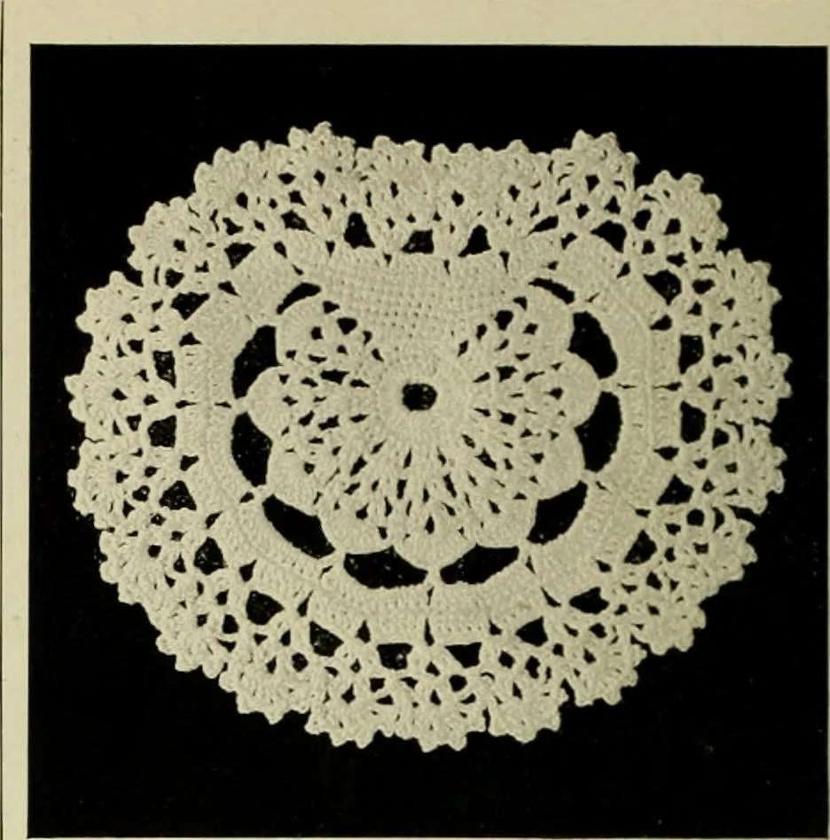 An illustration from Old and new designs in crochet work, 1900, leaf 33