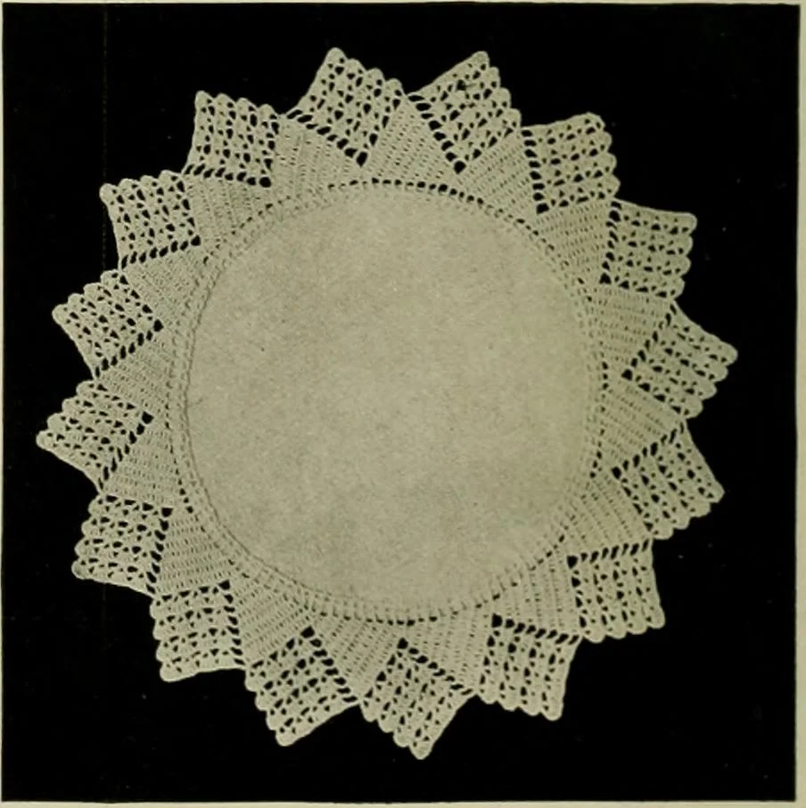 An illustration from Old and new designs in crochet work, 1900, leaf 33