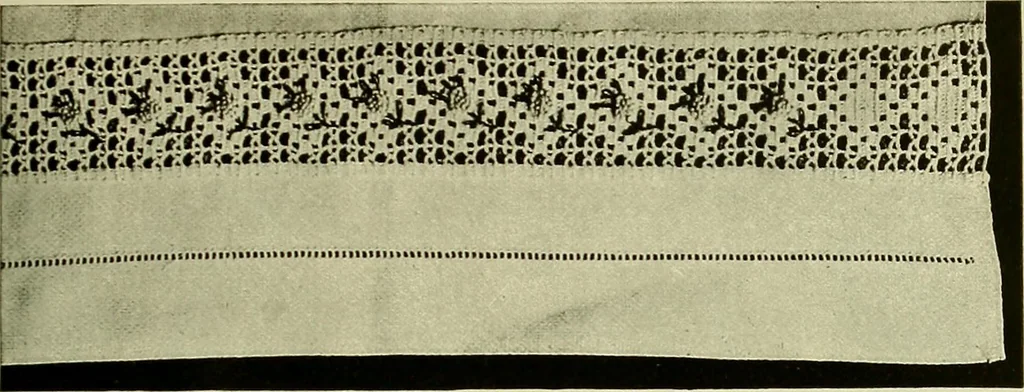 An illustration from Old and new designs in crochet work, 1900, leaf 34