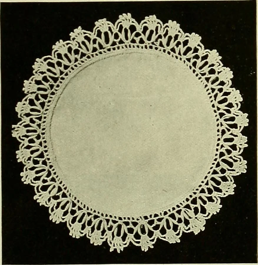 An illustration from Old and new designs in crochet work, 1900, leaf 34