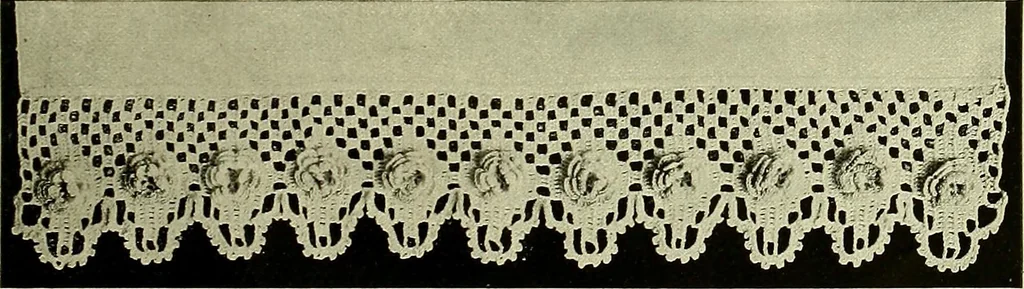 An illustration from Old and new designs in crochet work, 1900, leaf 34