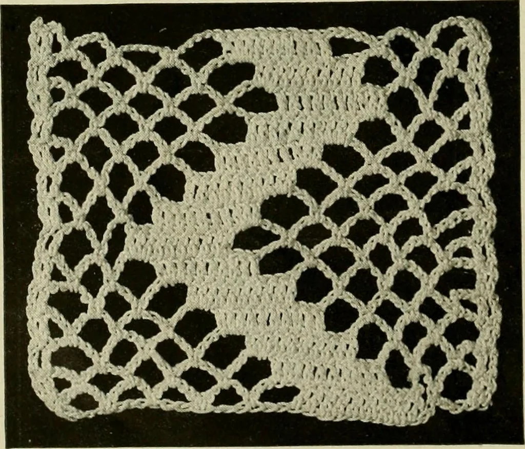 An illustration from Old and new designs in crochet work, 1900, leaf 35