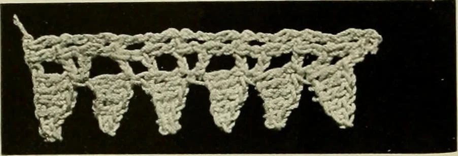 An illustration from Old and new designs in crochet work, 1900, leaf 7