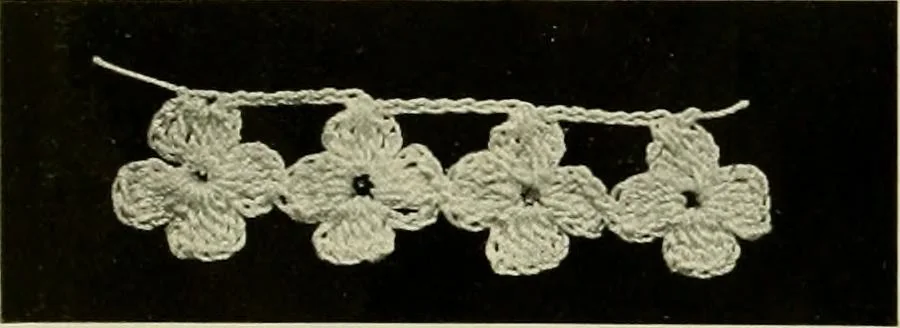 An illustration from Old and new designs in crochet work, 1900, leaf 7