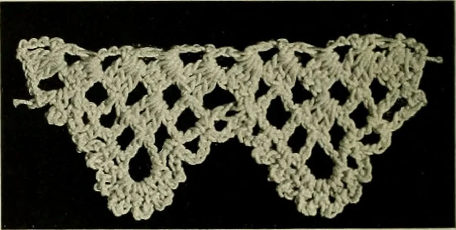 An illustration from Old and new designs in crochet work, 1900, leaf 7