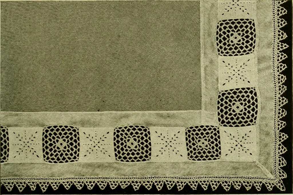 An illustration from Old and new designs in crochet work, 1900, leaf 10