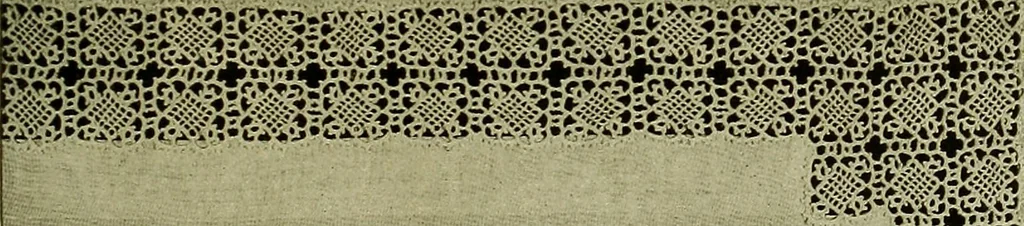 An illustration from Old and new designs in crochet work, 1900, leaf 10
