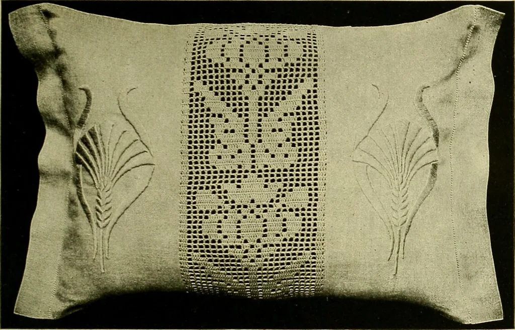 An illustration from Old and new designs in crochet work, 1900, leaf 14