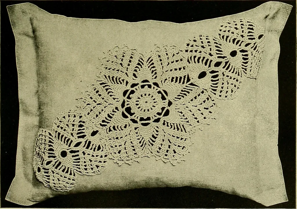 An illustration from Old and new designs in crochet work, 1900, leaf 14