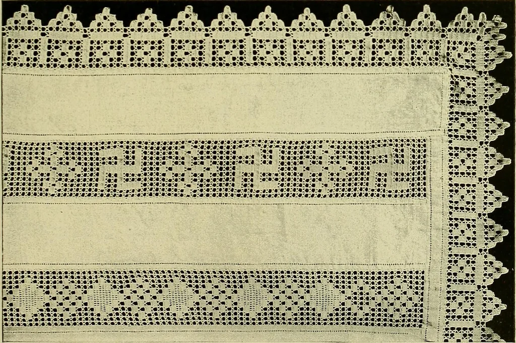 An illustration from Old and new designs in crochet work, 1900, leaf 16