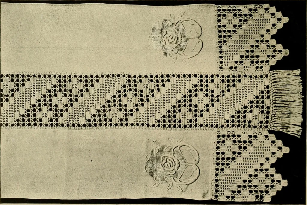 An illustration from Old and new designs in crochet work, 1900, leaf 19
