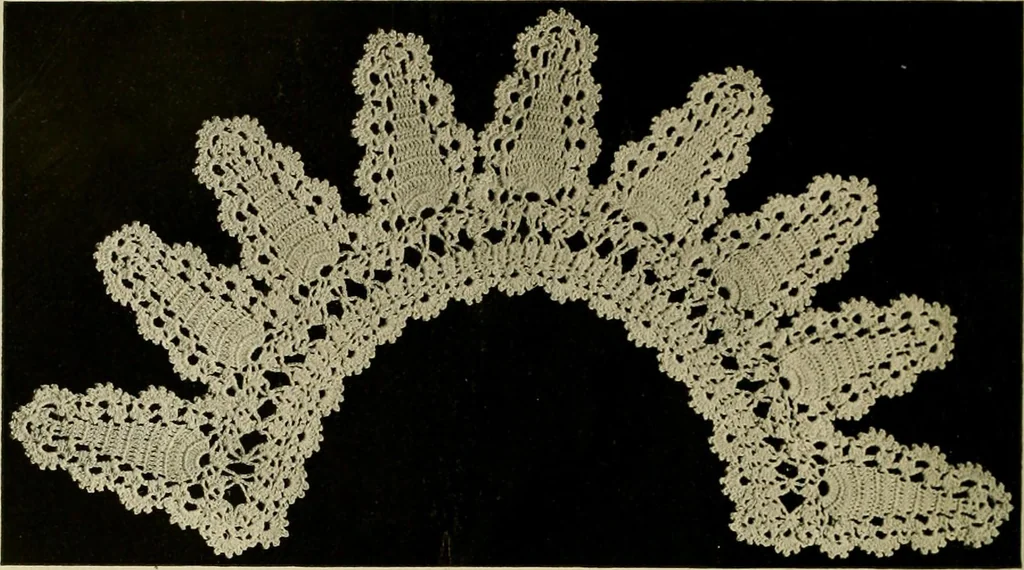 An illustration from Old and new designs in crochet work, 1900, leaf 21