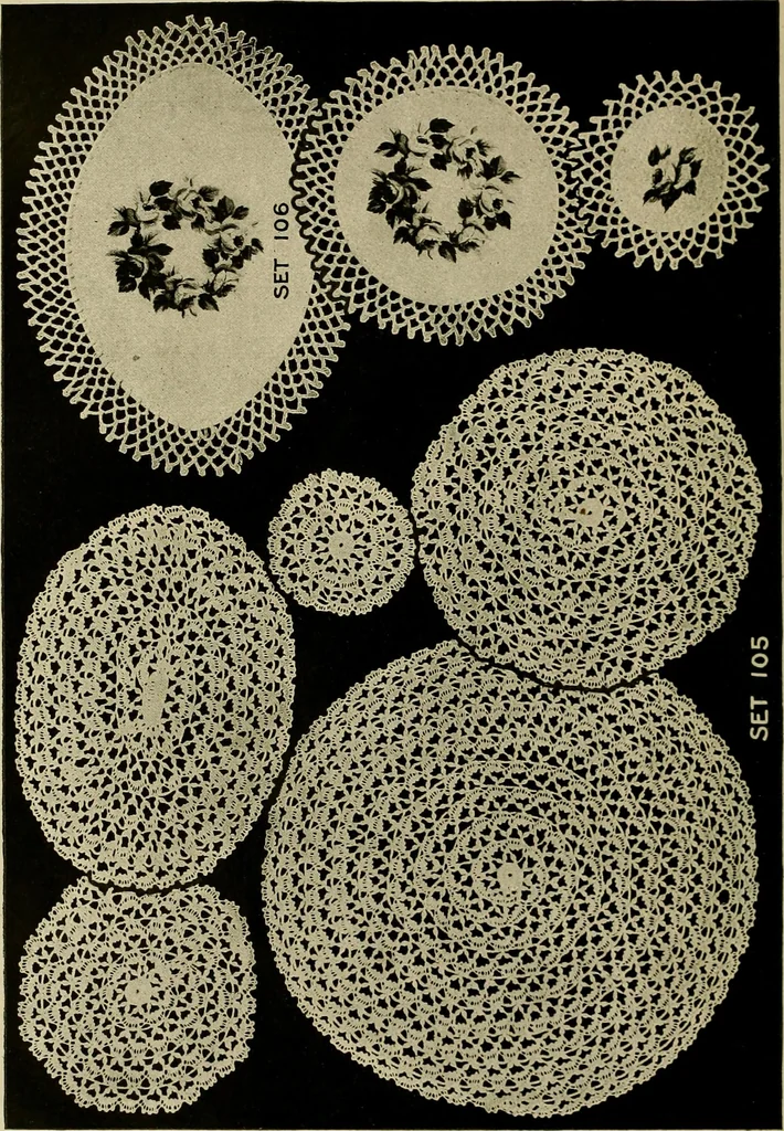An illustration from Old and new designs in crochet work, 1900, leaf 23