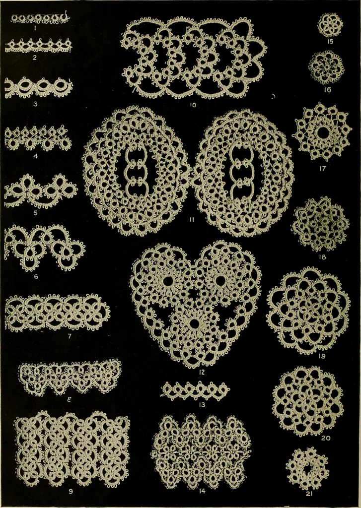 An illustration from Old and new designs in crochet work, 1900, leaf 25