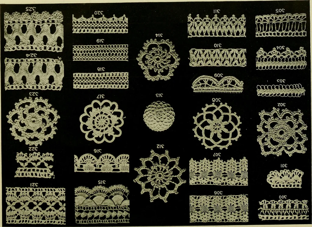 An illustration from Old and new designs in crochet work, 1900, leaf 26
