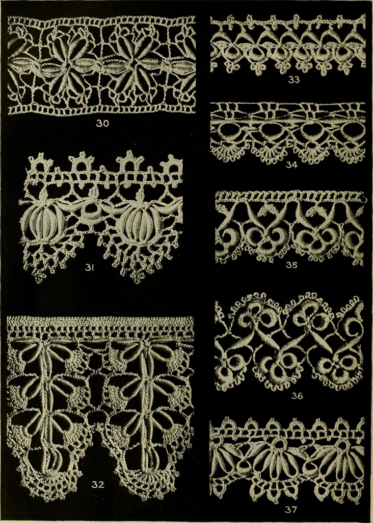 An illustration from Old and new designs in crochet work, 1900, leaf 27