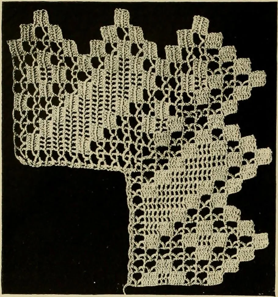An illustration from Old and new designs in crochet work, 1900, leaf 31