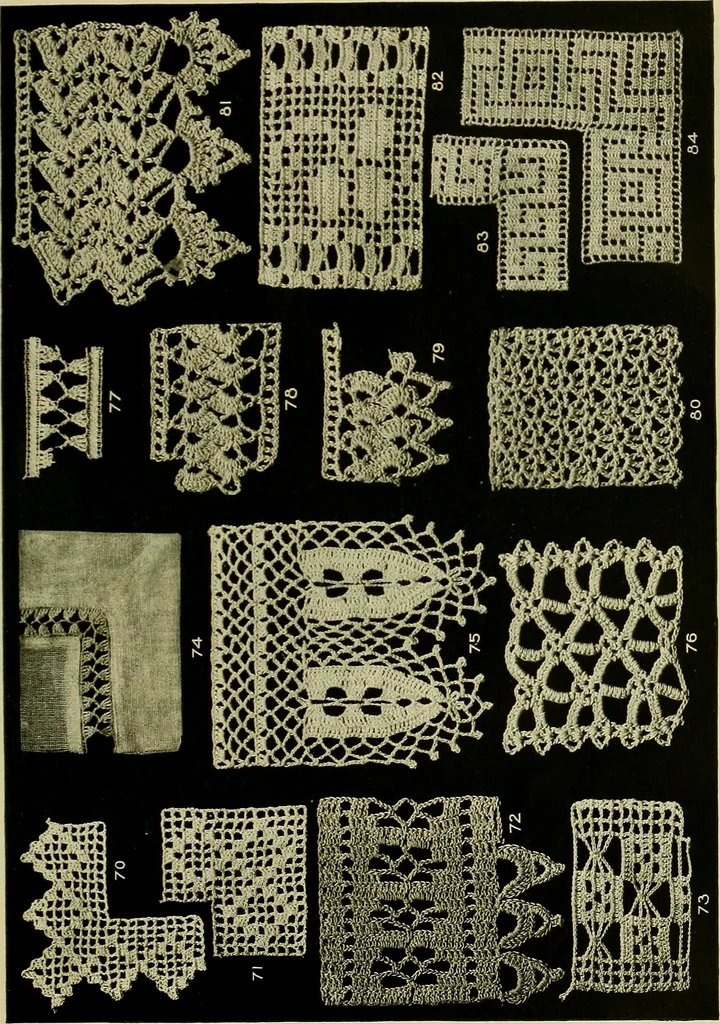 An illustration from Old and new designs in crochet work, 1900, leaf 32