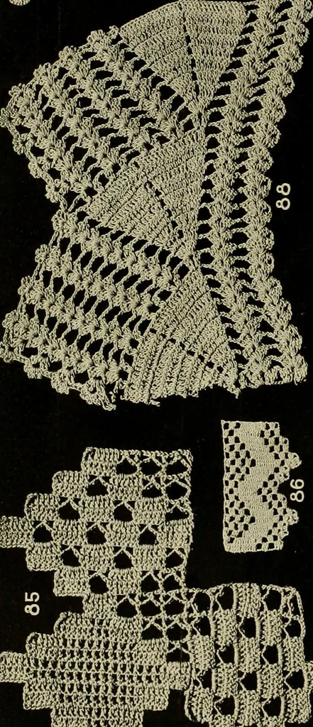 An illustration from Old and new designs in crochet work, 1900, leaf 33