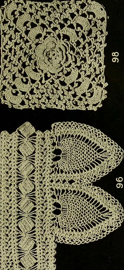 An illustration from Old and new designs in crochet work, 1900, leaf 34