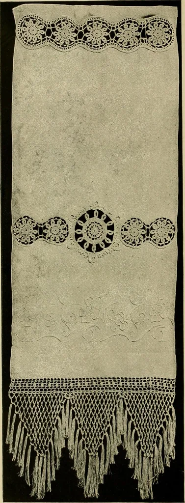 An illustration from Old and new designs in crochet work, 1900, leaf 9
