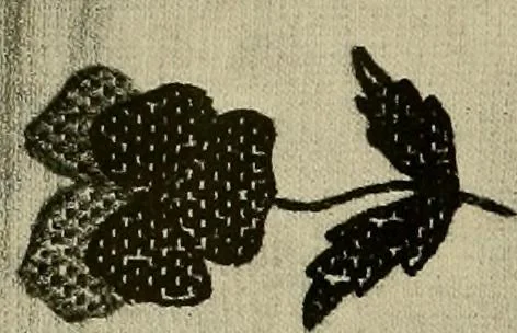 An illustration from Old and new designs in crocheted towels, pillow-cases, sheets, 1900, leaf 13
