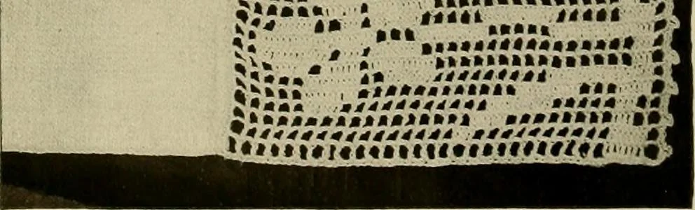 An illustration from Old and new designs in crocheted towels, pillow-cases, sheets, 1900, leaf 13