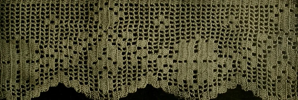 An illustration from Old and new designs in crocheted towels, pillow-cases, sheets, 1900, leaf 4