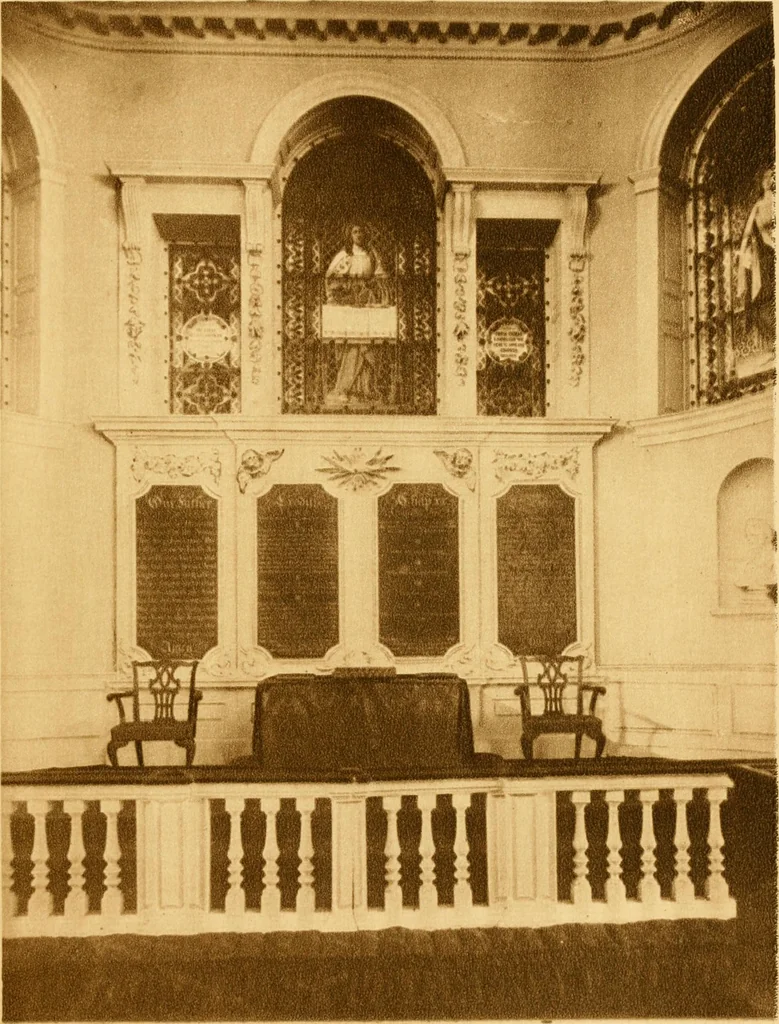 An illustration from Old New England churches and their children, 1906, leaf 116