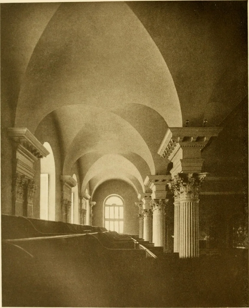 An illustration from Old New England churches and their children, 1906, leaf 121
