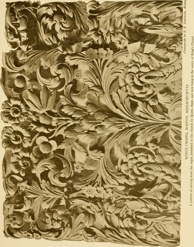An illustration from Old New England churches and their children, 1906, leaf 126