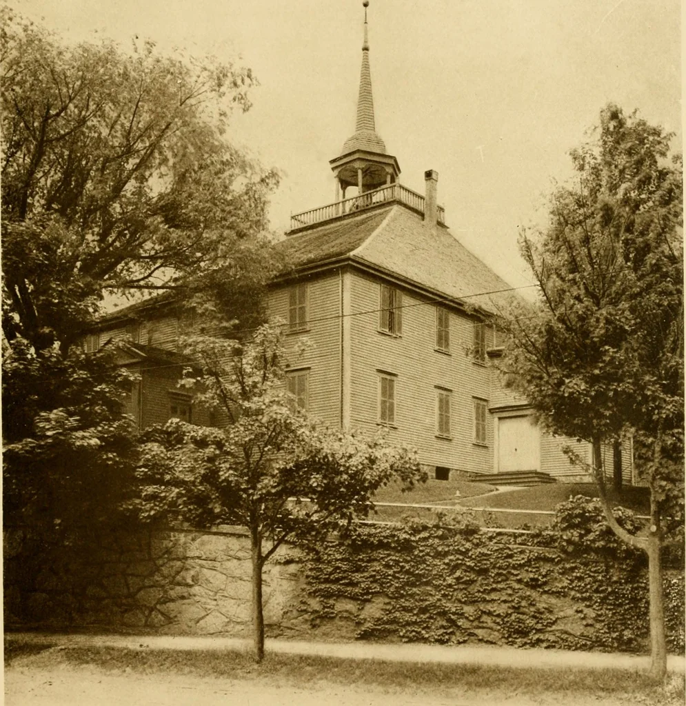 An illustration from Old New England churches and their children, 1906, leaf 194