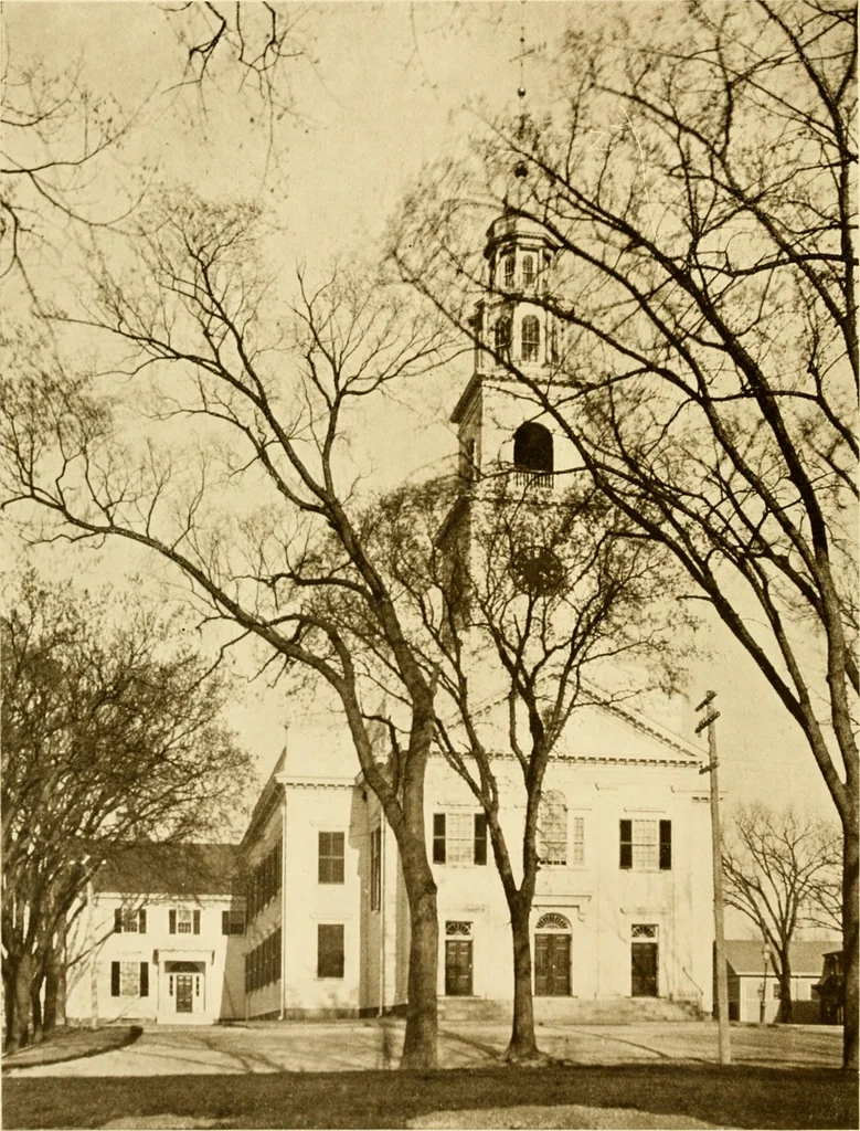 An illustration from Old New England churches and their children, 1906, leaf 277