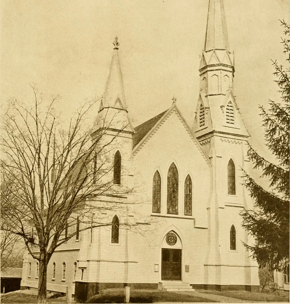 An illustration from Old New England churches and their children, 1906, leaf 290