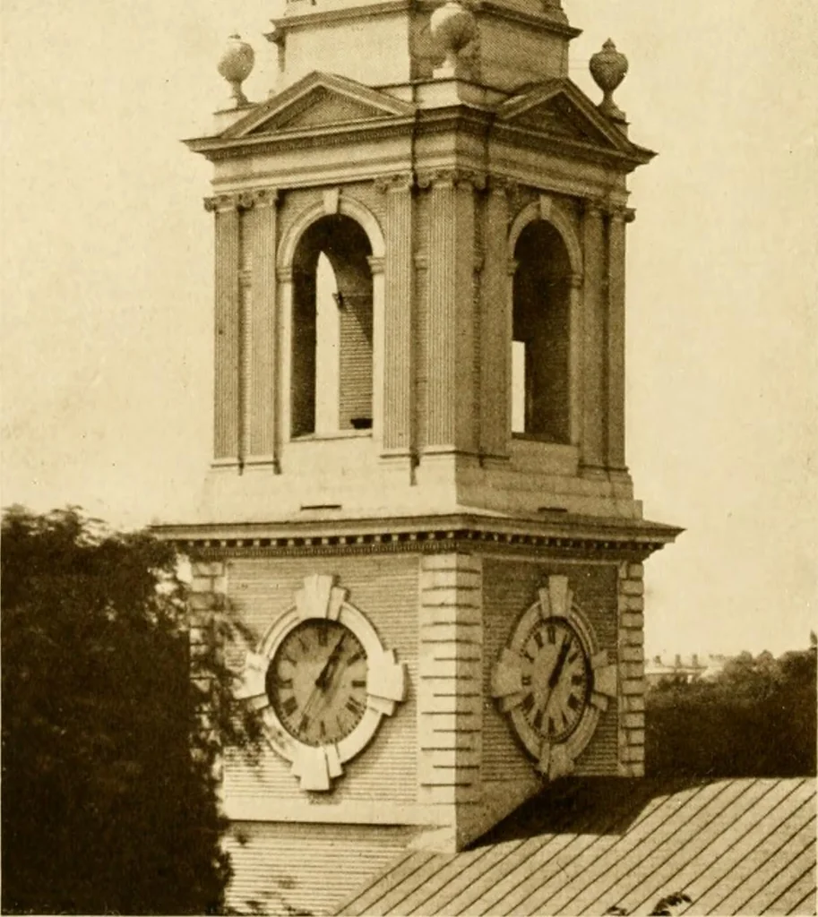 An illustration from Old New England churches and their children, 1906, leaf 351