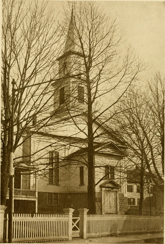 An illustration from Old New England churches and their children, 1906, leaf 356