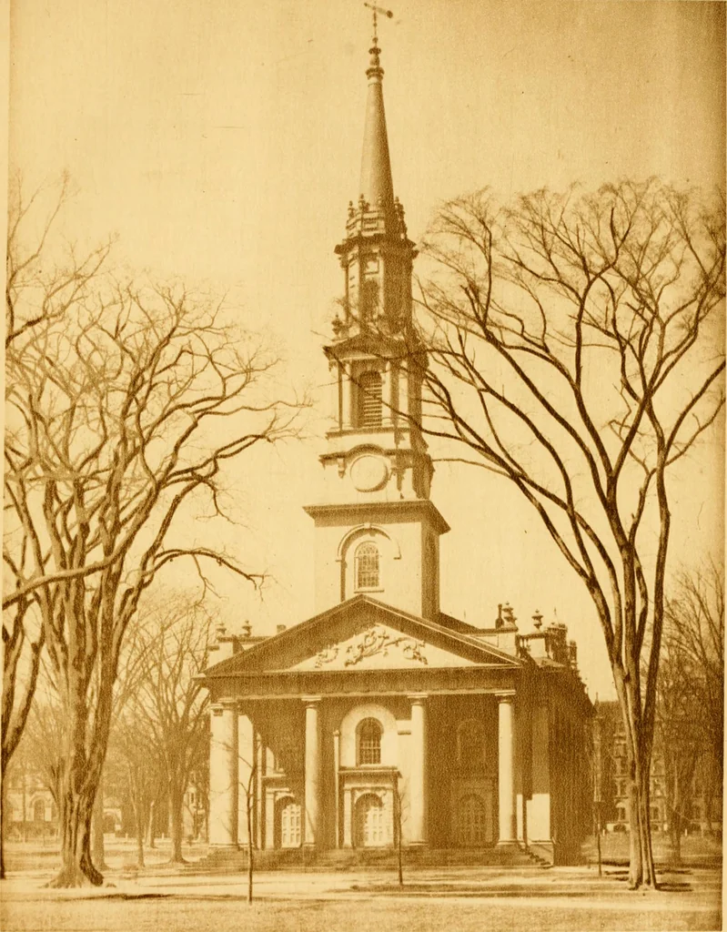 An illustration from Old New England churches and their children, 1906, leaf 372