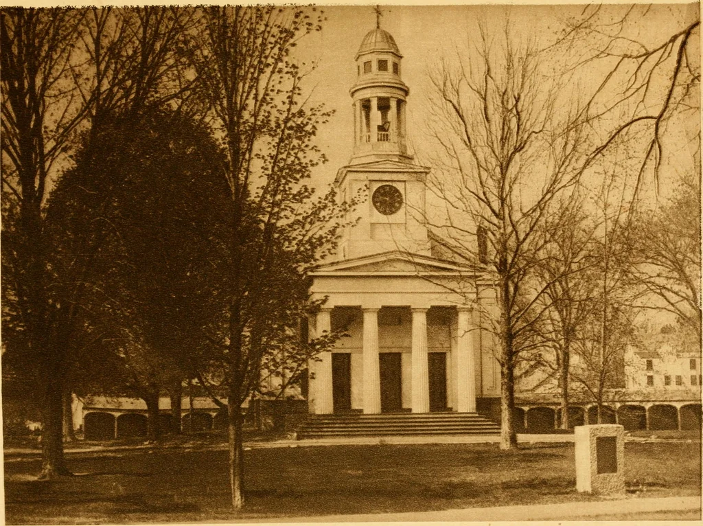 An illustration from Old New England churches and their children, 1906, leaf 40