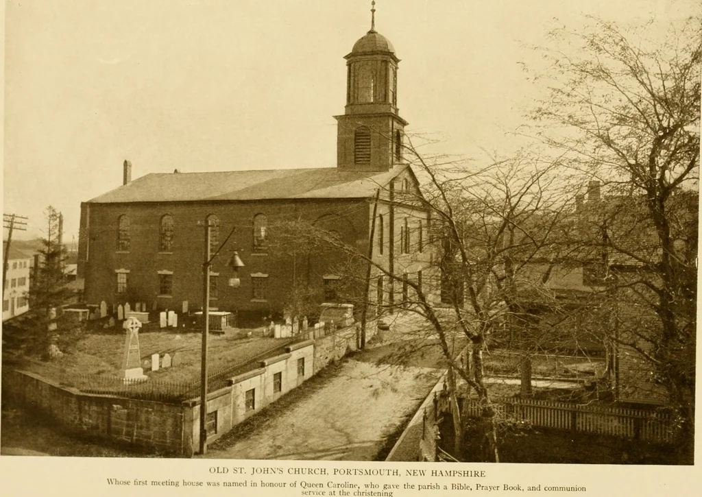 An illustration from Old New England churches and their children, 1906, leaf 464