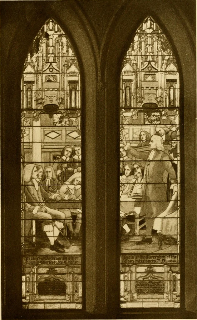 An illustration from Old New England churches and their children, 1906, leaf 88