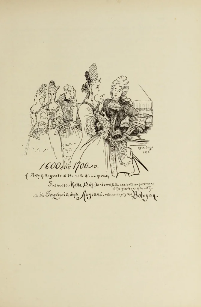 An illustration from Old and new lace in Italy, exhibited at Chicago in 1893. Dedicated to Her Majesty, Queen Margherita, 1893, leaf 133