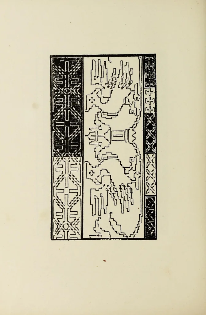 An illustration from Old and new lace in Italy, exhibited at Chicago in 1893. Dedicated to Her Majesty, Queen Margherita, 1893, leaf 20