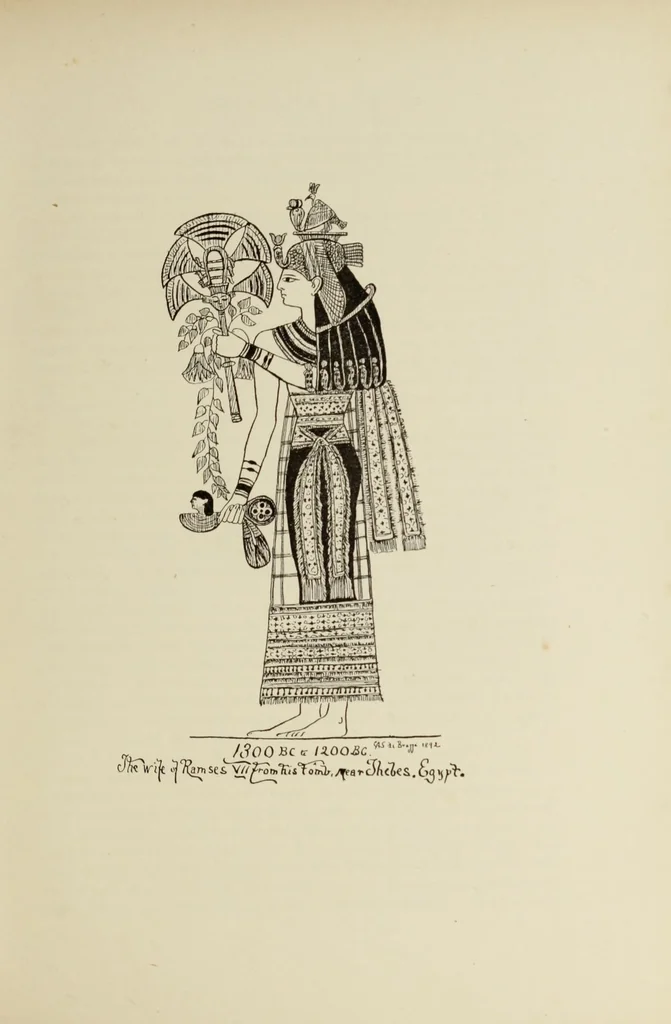 An illustration from Old and new lace in Italy, exhibited at Chicago in 1893. Dedicated to Her Majesty, Queen Margherita, 1893, leaf 55