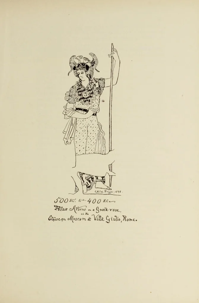 An illustration from Old and new lace in Italy, exhibited at Chicago in 1893. Dedicated to Her Majesty, Queen Margherita, 1893, leaf 75