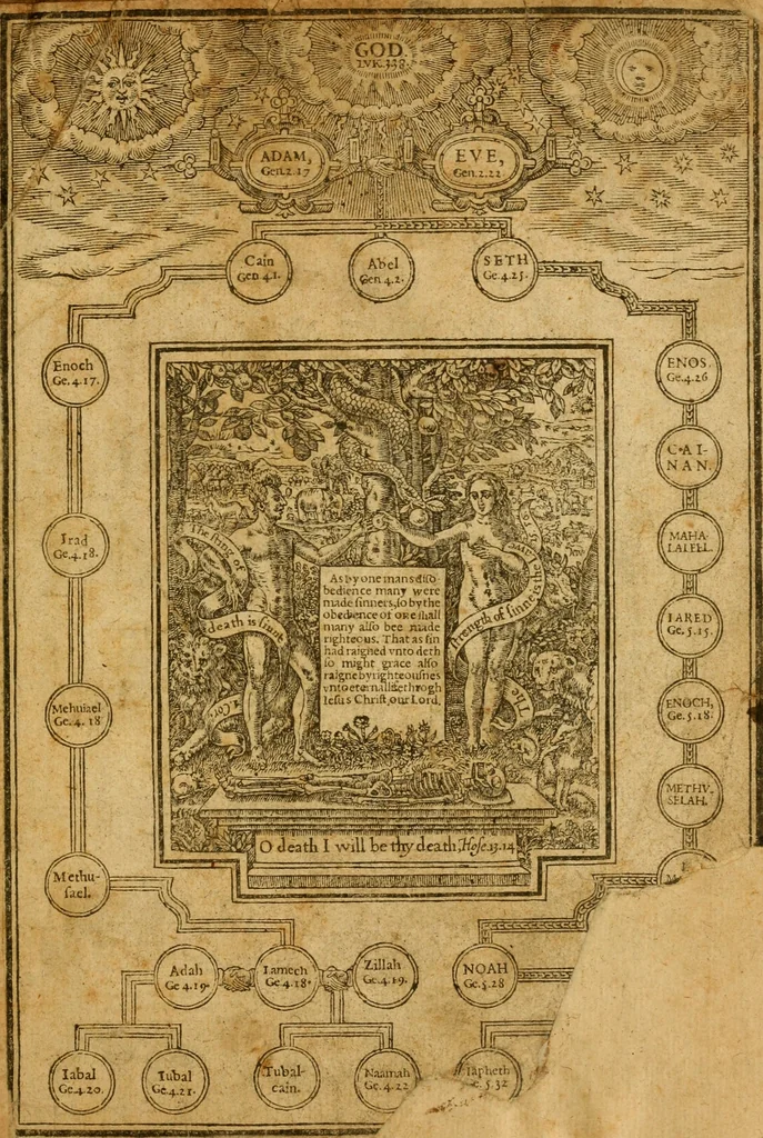 An illustration from The Old and New Testaments, 1612, leaf 10