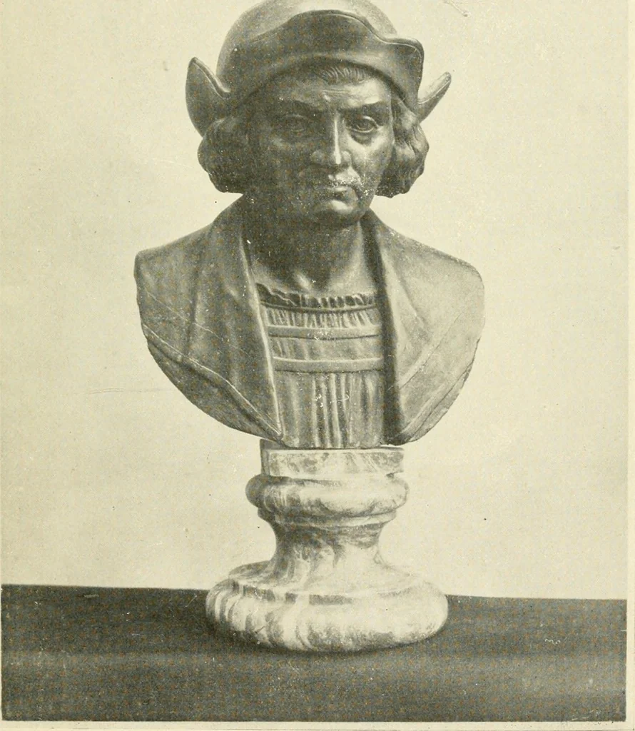 An illustration from Old paintings, drawings, miniatures, statuettes, busts, snuff boxes, bonbonnieres, medallions, medals, and other objects of art relating to America, 1913, leaf 16