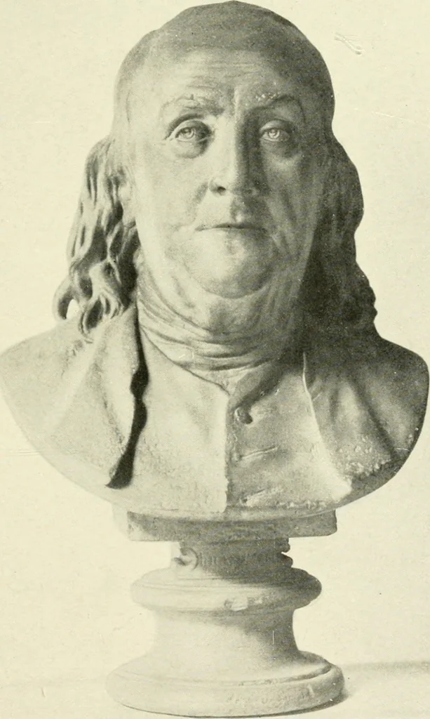 An illustration from Old paintings, drawings, miniatures, statuettes, busts, snuff boxes, bonbonnieres, medallions, medals, and other objects of art relating to America, 1913, leaf 26